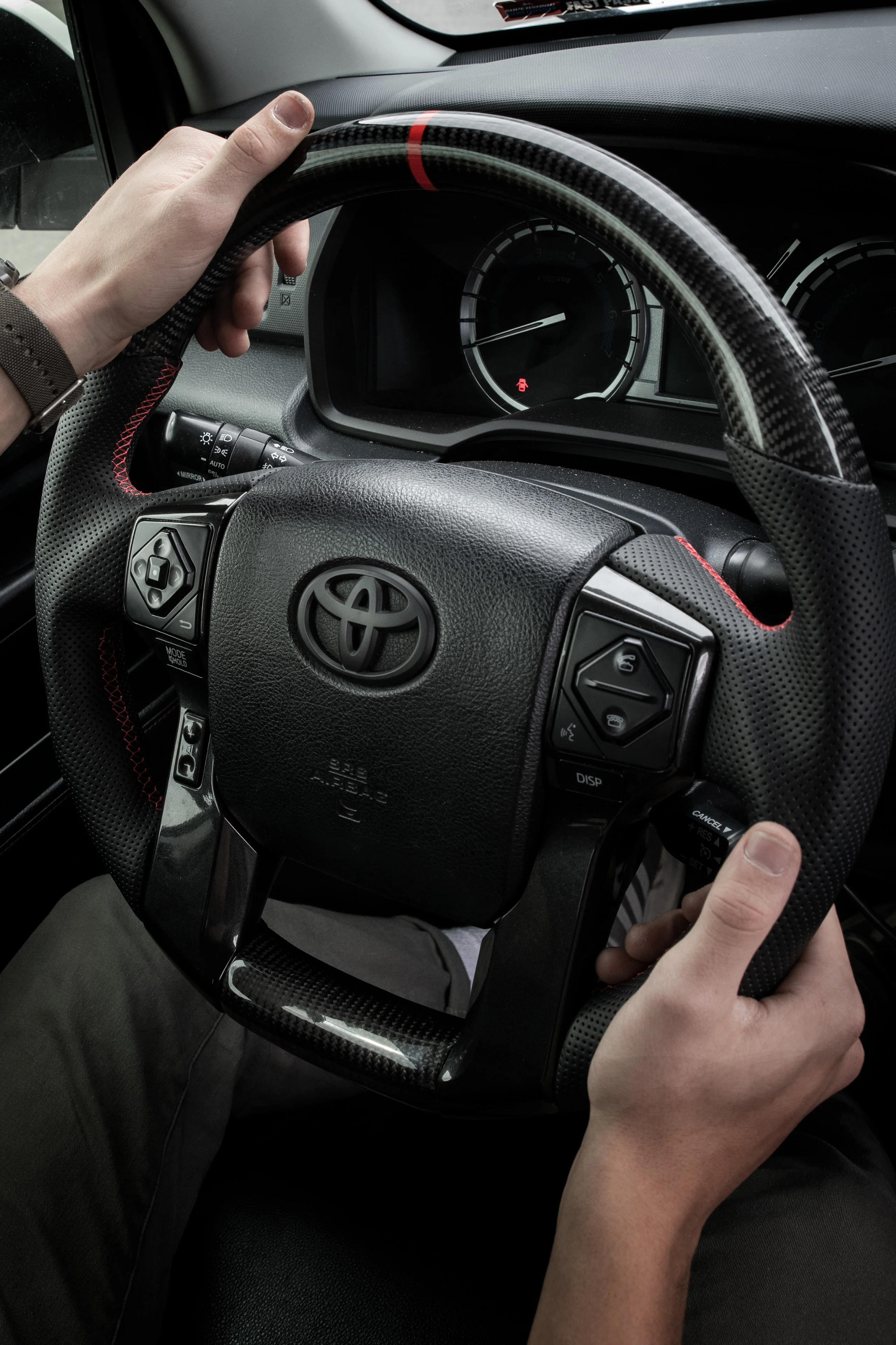 Carbon Fiber Steering Wheel For 4Runner (2010-2024) - Image 4