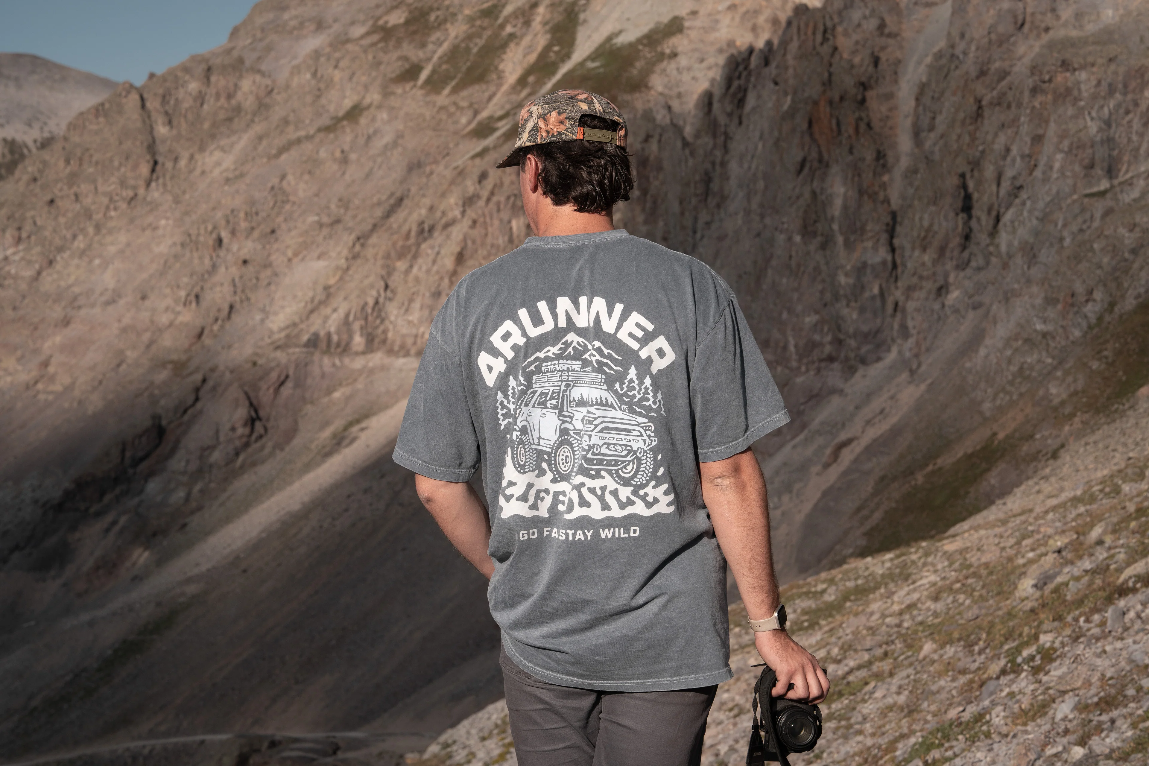 4Runner Lifestyle Stay Wild Washed Blue Shirt - Image 4