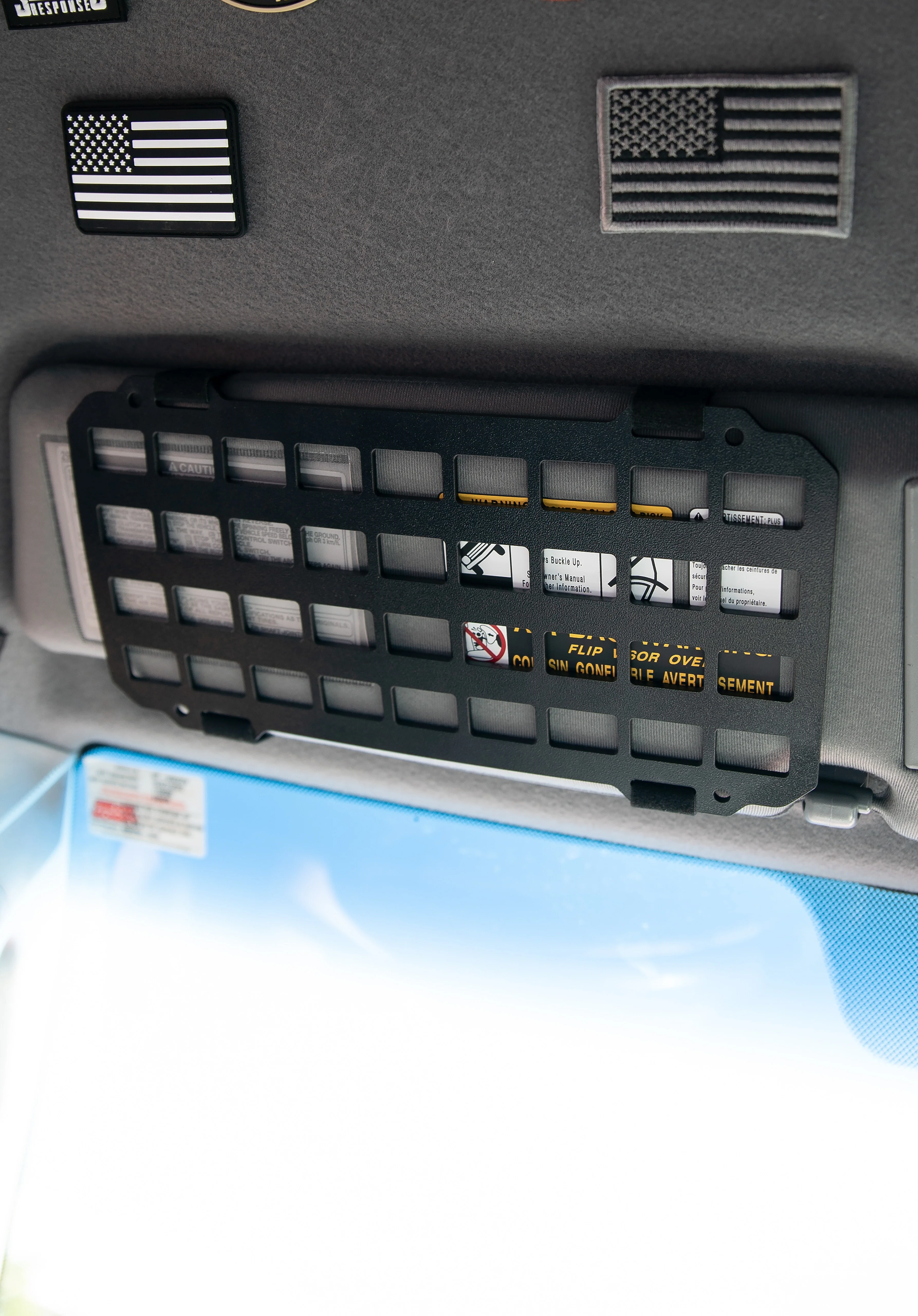 Tactical Sun Visor Molle Panel - Image 4