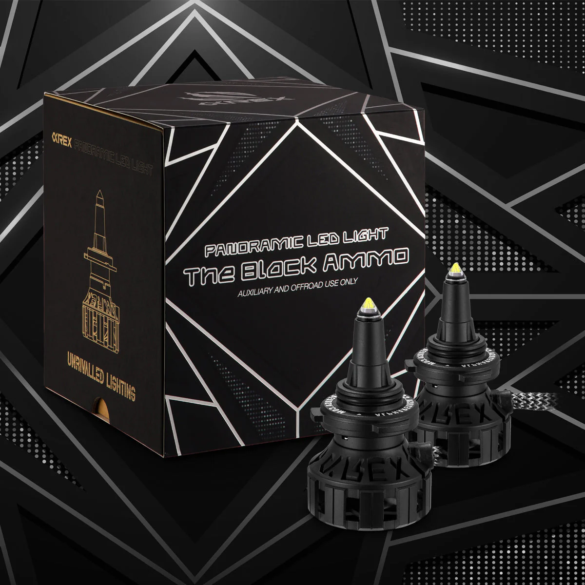 AlphaRex Black Ammo Panoramic LED Light Bulbs - Image 2