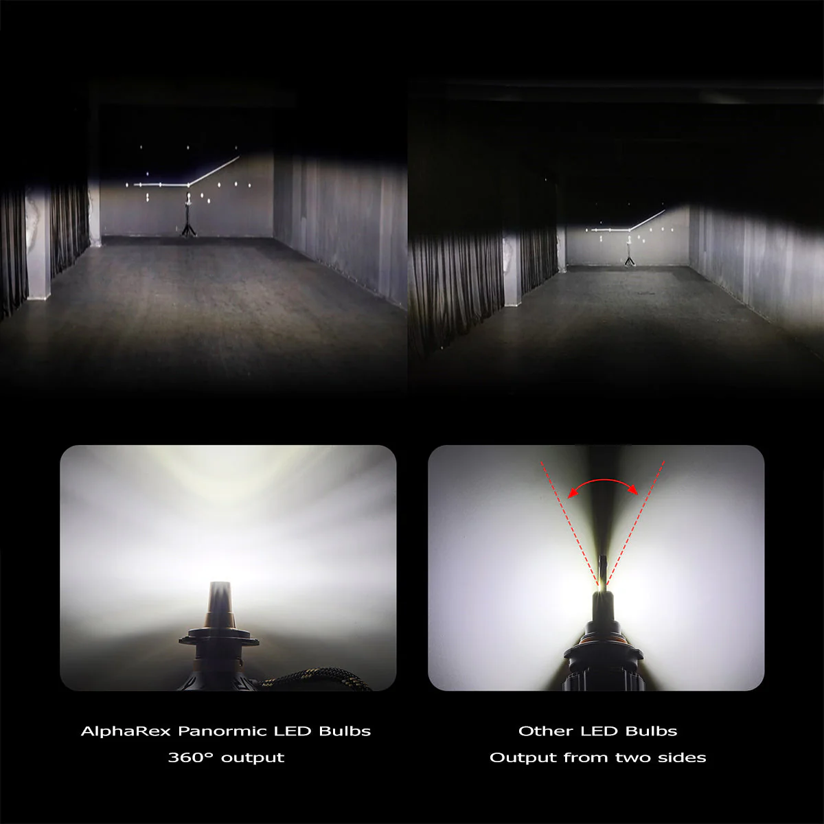 AlphaRex Black Ammo Panoramic LED Light Bulbs - Image 5