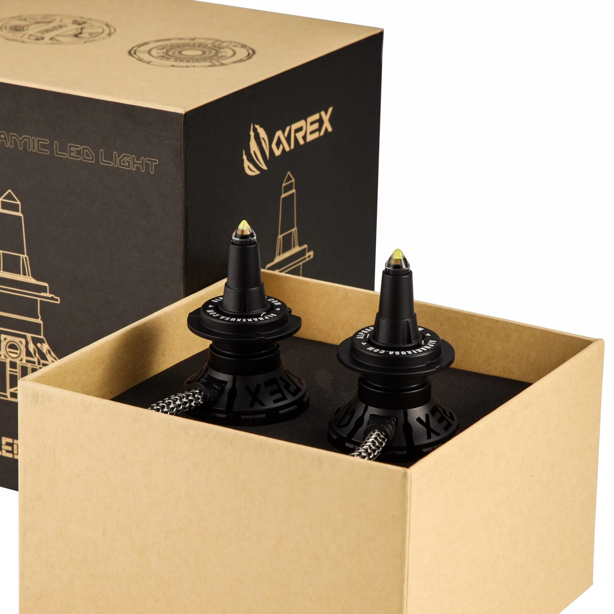 AlphaRex Black Ammo Panoramic LED Light Bulbs - Image 6