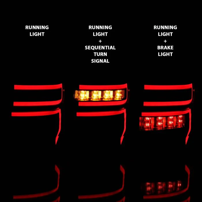 Anzo Tail Lights Black Housing with Smoked Lens For 4Runner (2010-2024) - Image 6