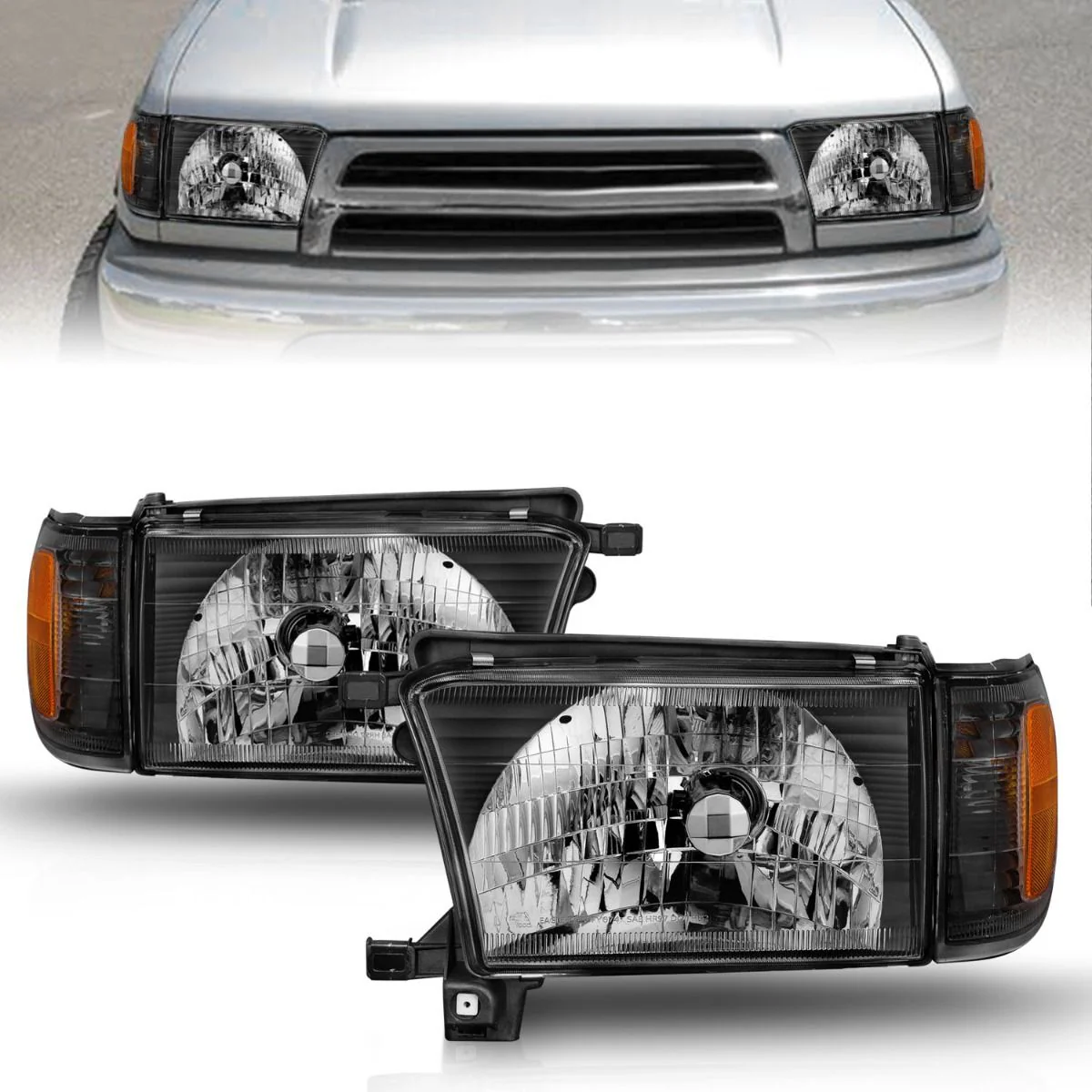 Anzo Crystal Headlights Black For 4Runner (1999-2002) - Image 5