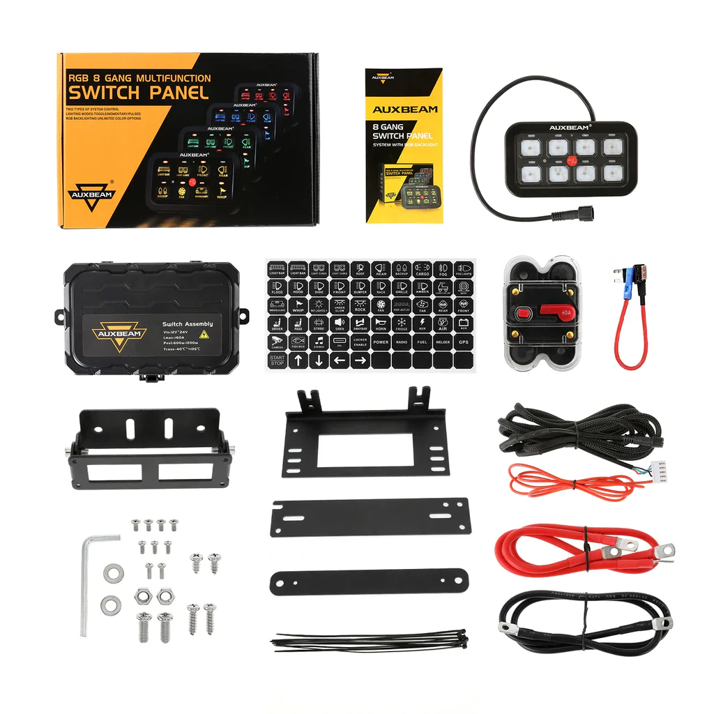 Auxbeam 8 Gang RGB Switch Panel Kit - Image 12