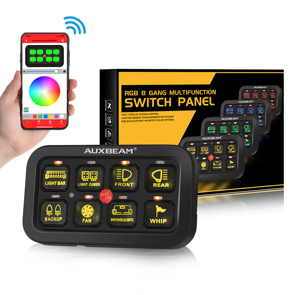 Auxbeam 8 Gang RGB Switch Panel Kit - Image 15
