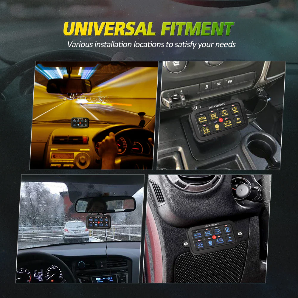 Auxbeam 8 Gang RGB Switch Panel Kit - Image 3