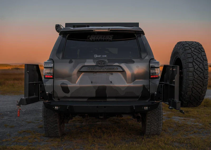 Backwoods Hi-Lite High Clearance Dual Swing Out Rear Bumper For 4Runner (2010-2024) - Image 5