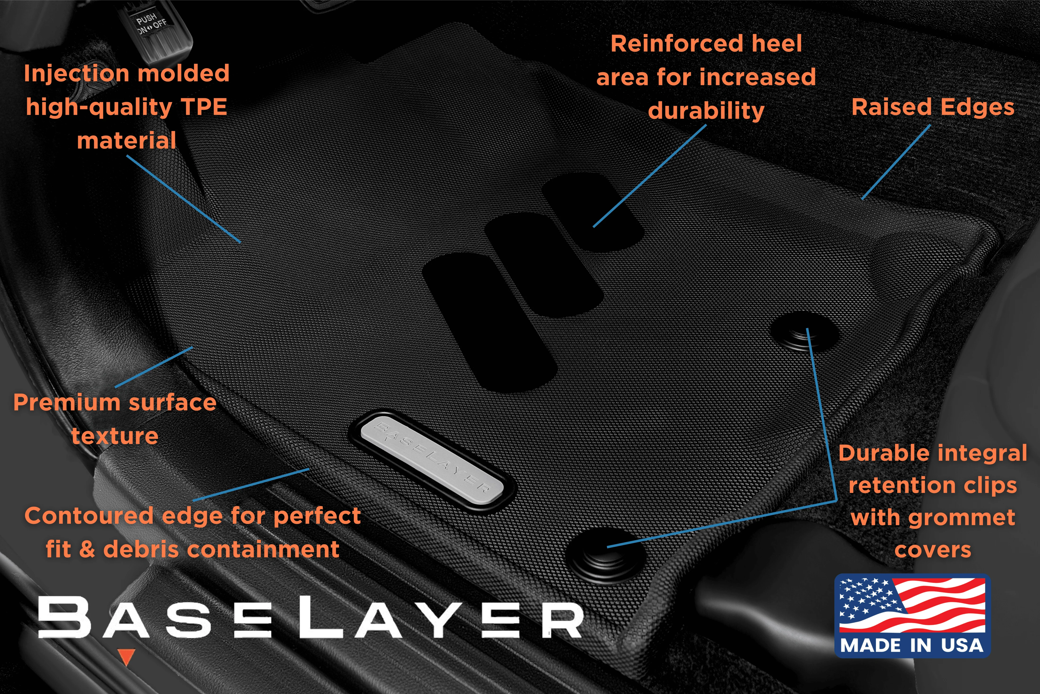 Baselayer Floor Liners For 4Runner (2013-2024) - Image 9