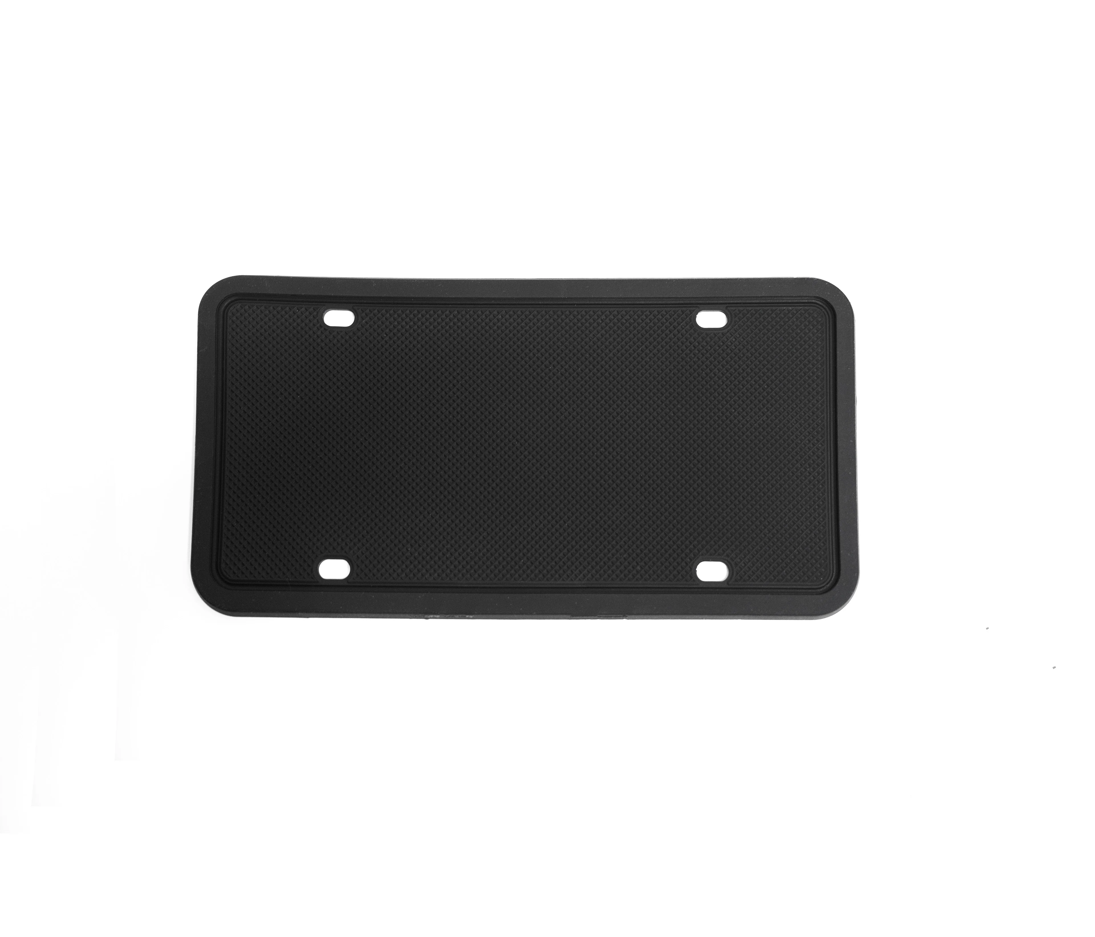 Black Silicone License Plate Frame - Image 2