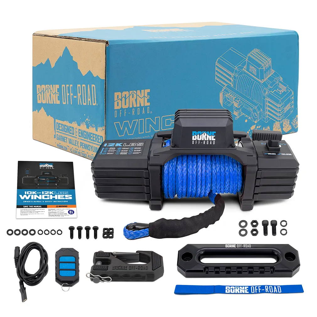 Borne Off Road Electric Winch with Synthetic Rope - Image 3