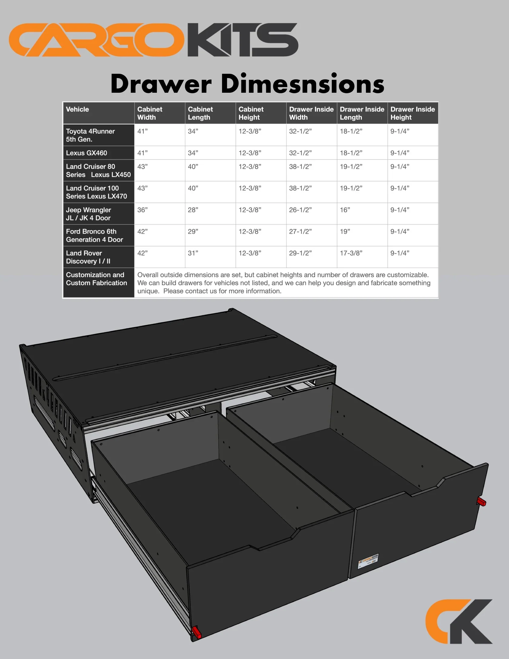CargoKits Drawers For 4Runner (2010-2024) - Image 2