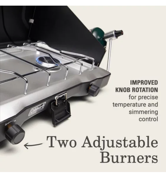Coleman Triton 2-Burner Propane Camping Stove - Image 5