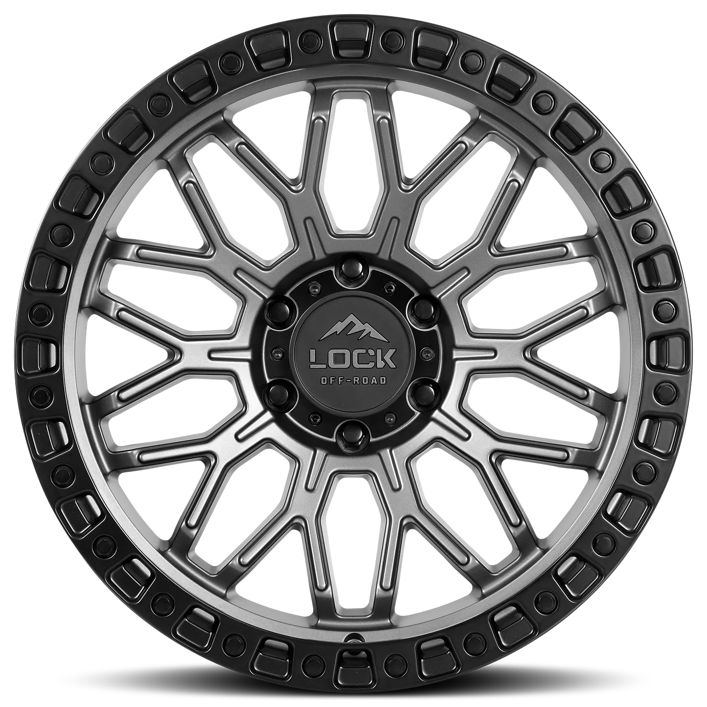 Lock Off-Road Wheels Combat Matte Grey - Image 2