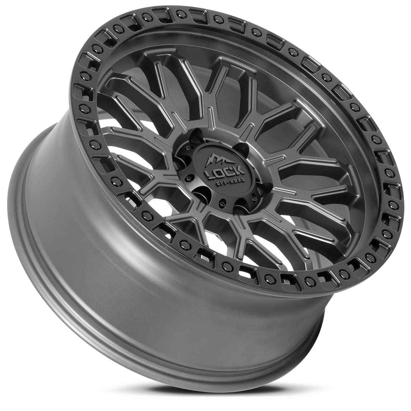 Lock Off-Road Wheels Combat Matte Grey - Image 3