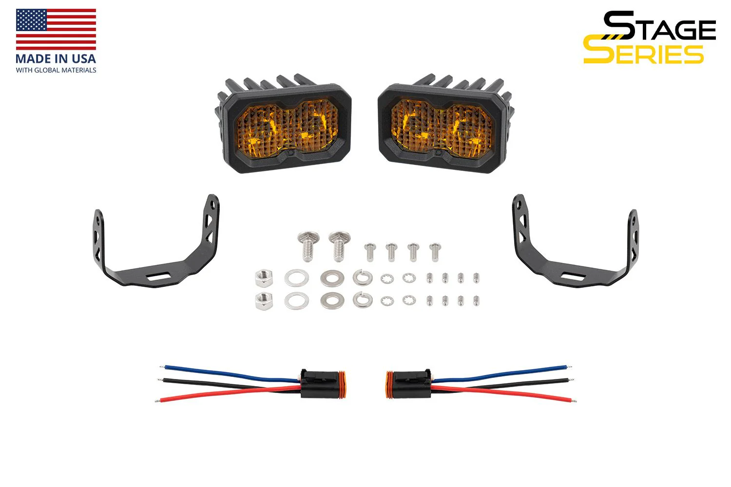 Diode Dynamics C2 2.0 SAE Yellow Max LED Pod (pair) - Image 9