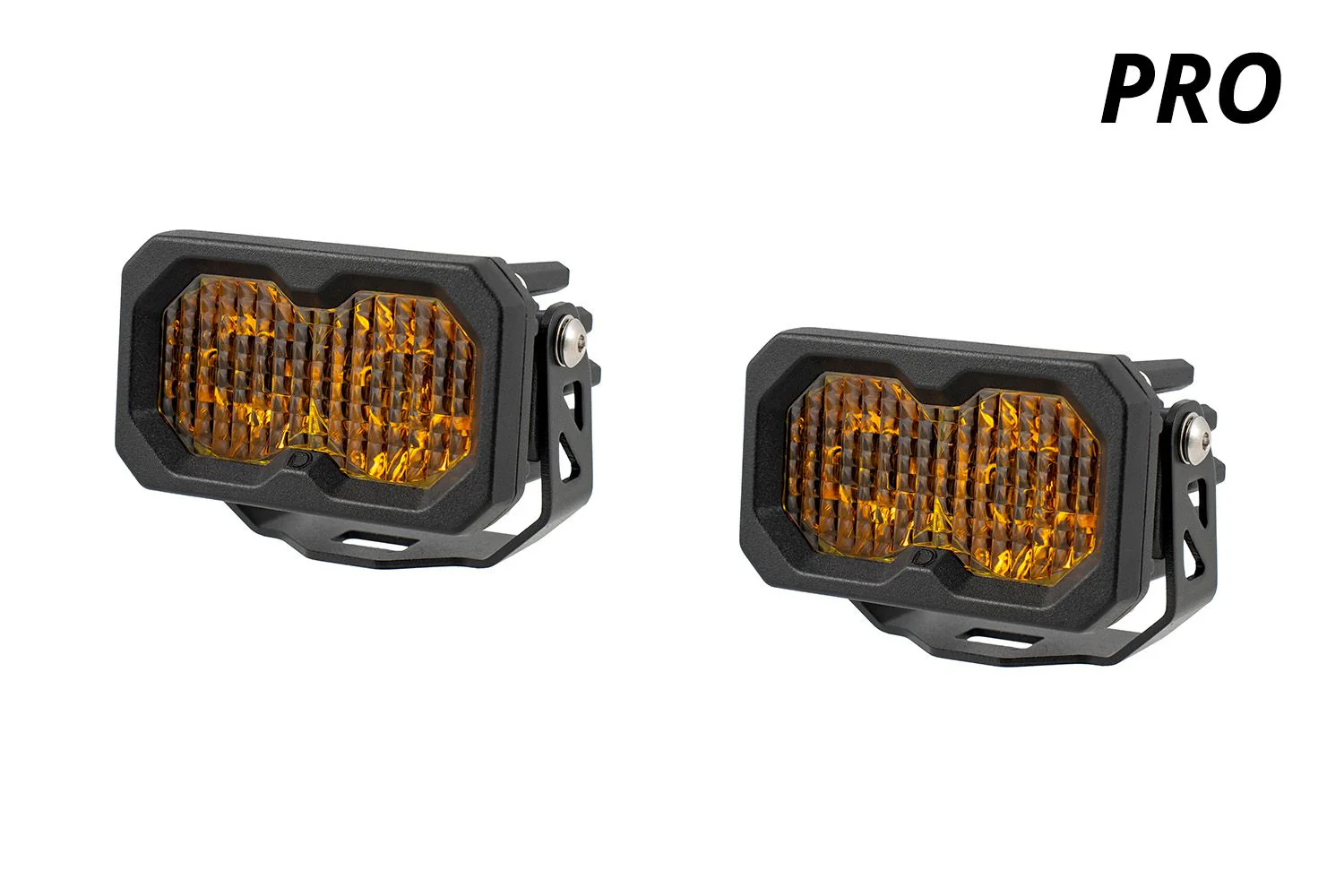 Diode Dynamics C2 2.0 SAE Yellow Pro LED Pod (pair) - Image 2