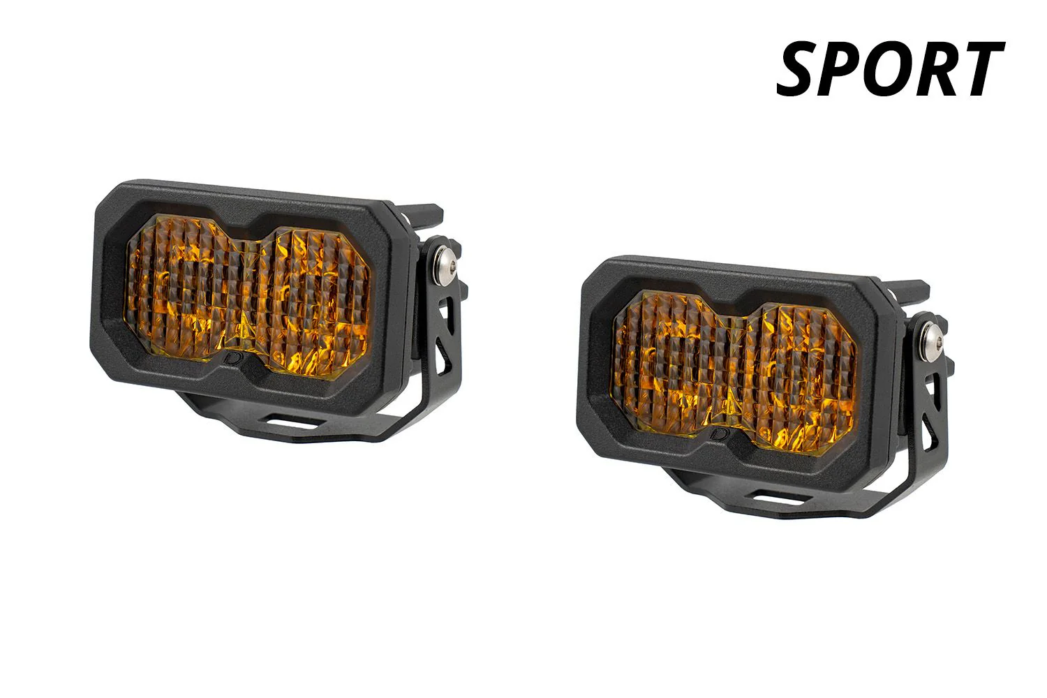 Diode Dynamics C2 2.0 SAE Yellow Sport LED Pod (pair) - Image 2