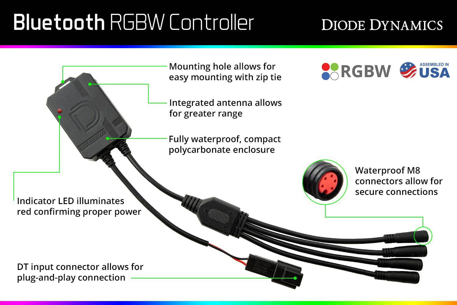 Diode Dynamics M8 RGBW Bluetooth Controller - Image 7