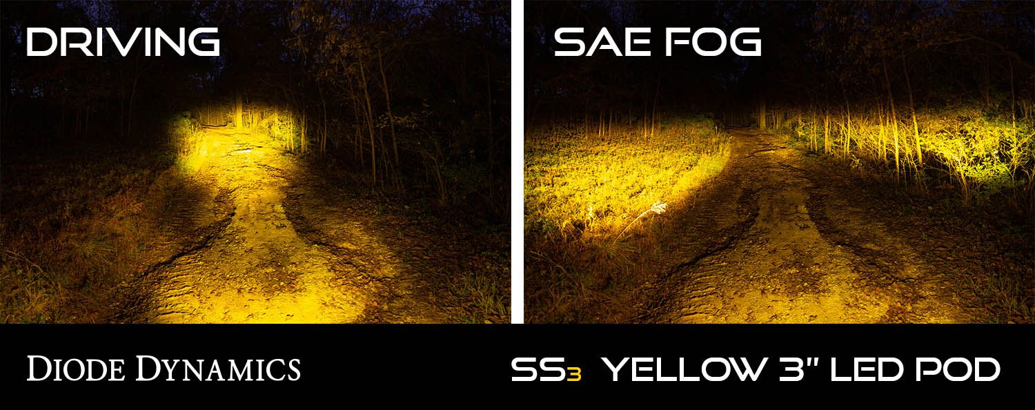 Diode Dynamics SS3 SAE Yellow Sport LED Pod (pair) - Image 6