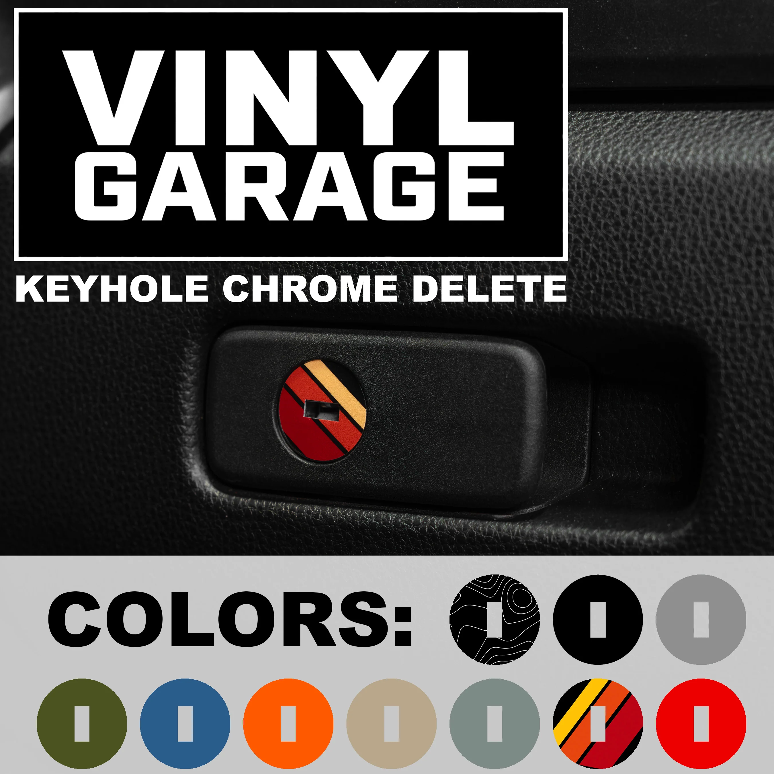 Vinyl Garage Glove Box Keyhole Cover (4th Gen & 6th Gen 4Runner) - Image 2