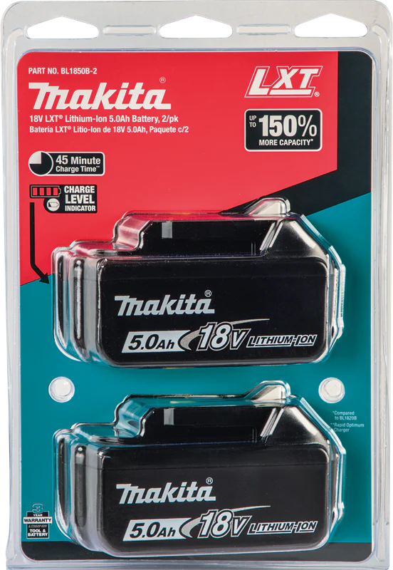 Makita 18V Lithium-Ion 5.0Ah Battery - Image 2