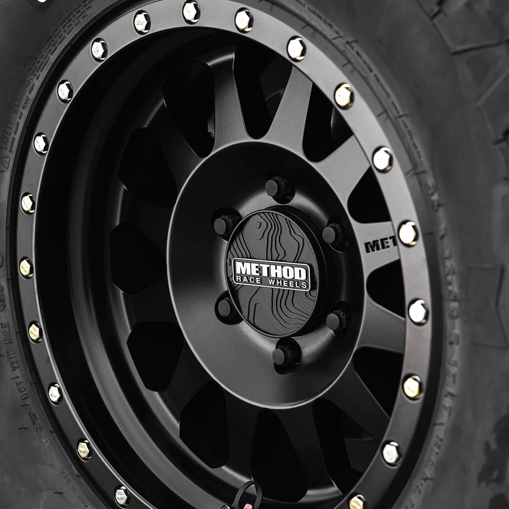 Method Race Wheels Center Cap - Topo Snap-In Black - Image 2