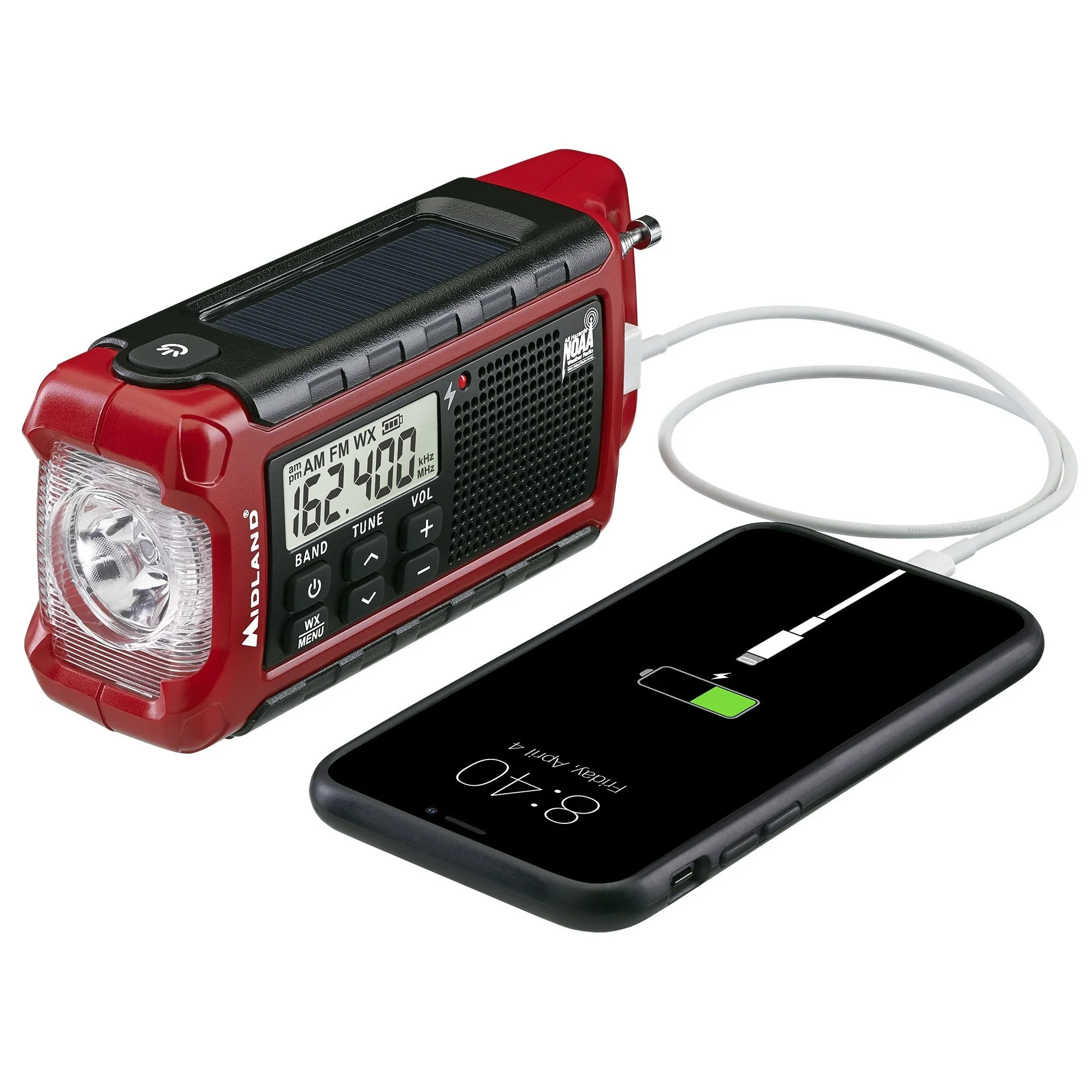 Midland E+Ready Compact Emergency Crank WX Radio ER50 - Image 4
