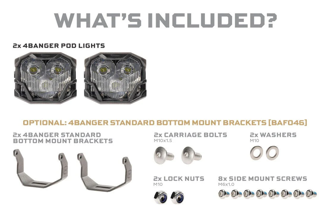 Morimoto 4Banger LED Pods: HXB Flood Beam - Image 4