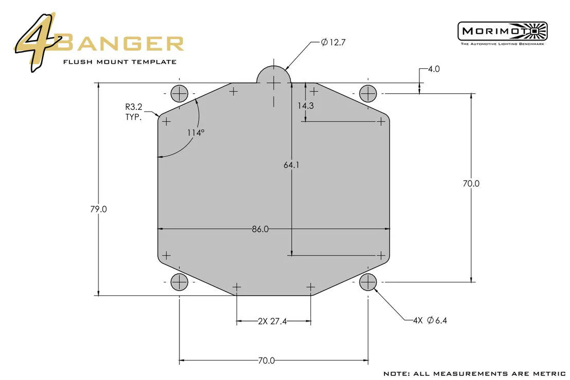 Morimoto 4Banger Pod Lights: Flush Mounting Kit - Image 5