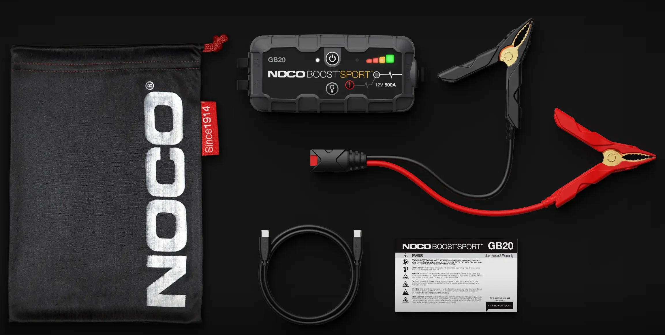 Noco GB20 500A 12V Boost Sport UltraSafe Jump Starter - Image 8