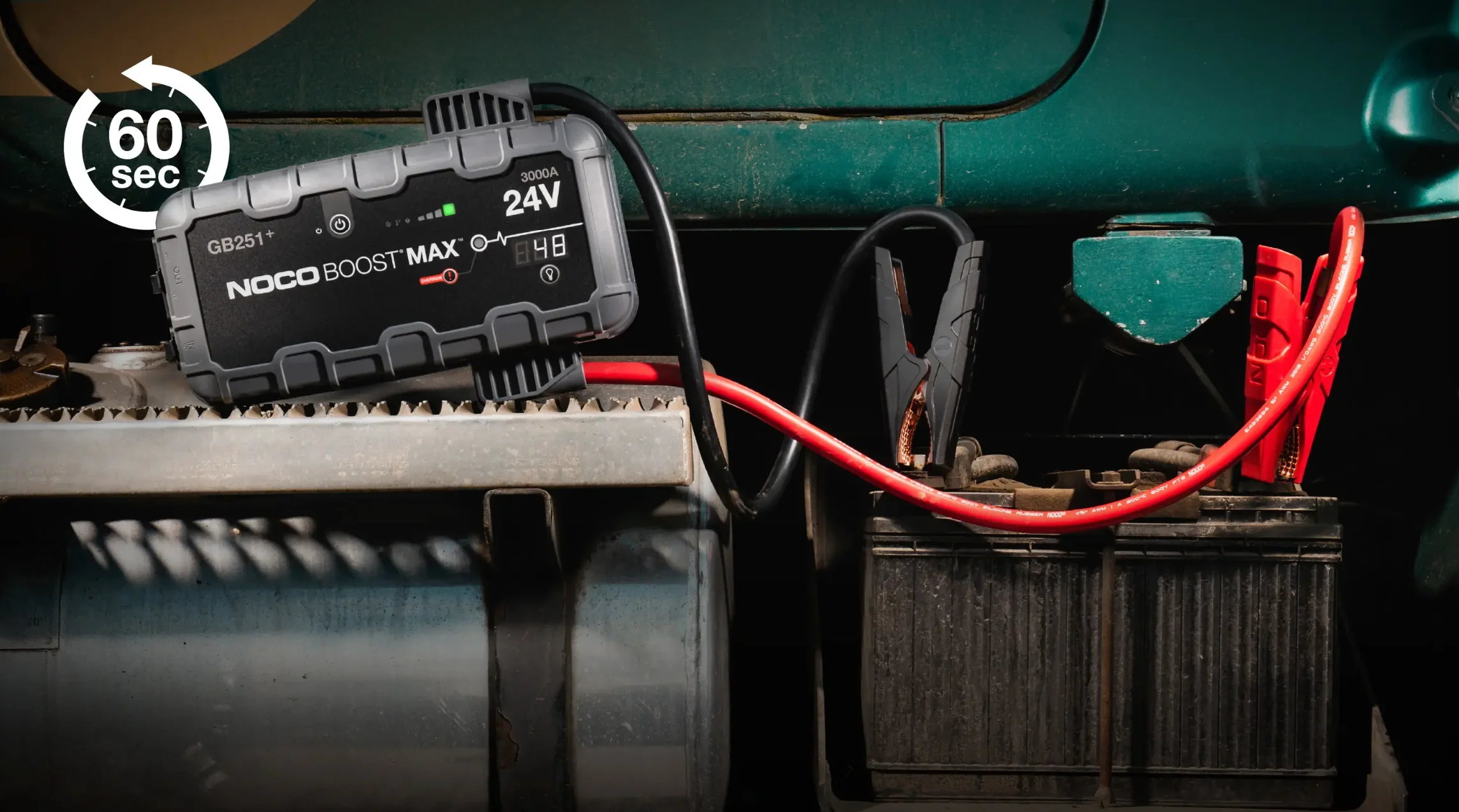 Noco GB251+ 3000A 24V Boost MAX UltraSafe Jump Starter - Image 4