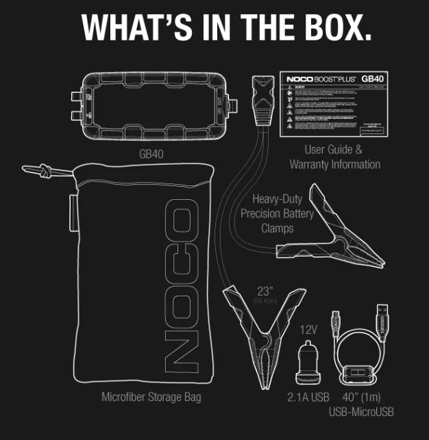 Noco GB40 Boost Plus 1000A Lithium Jump Starter - Image 8