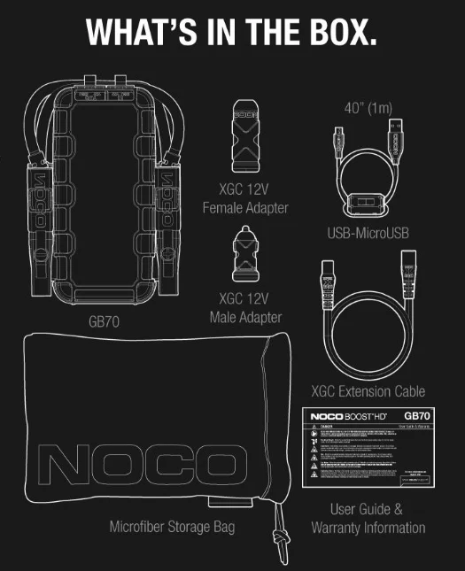 Noco GB70 Boost Plus 2000A Lithium Jump Starter - Image 8