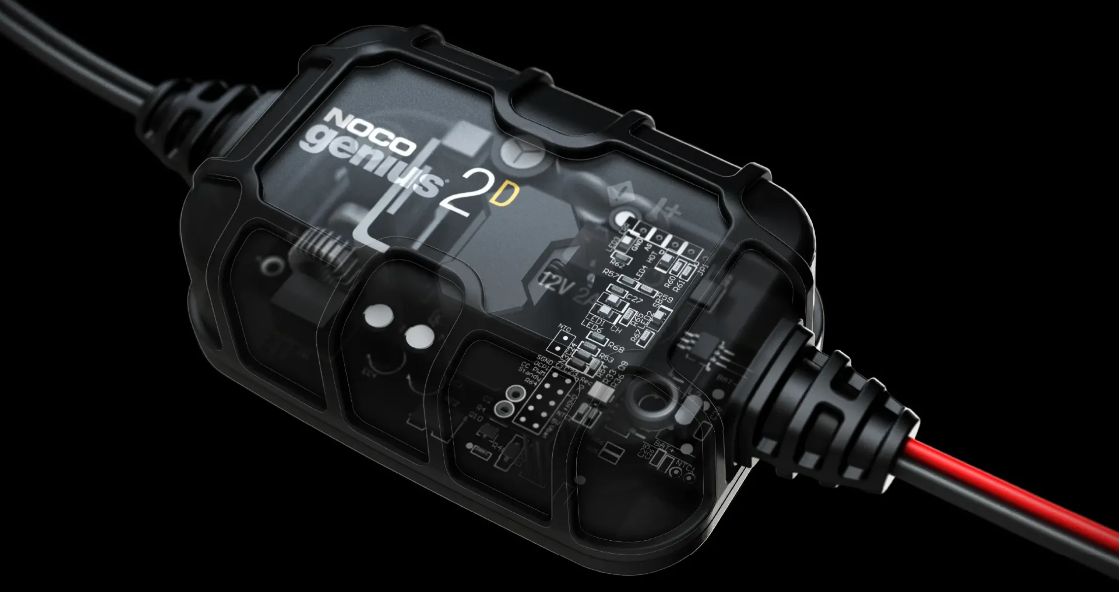 Noco GENIUS2D 12V 2A Direct-Mount Battery Charger - Image 4