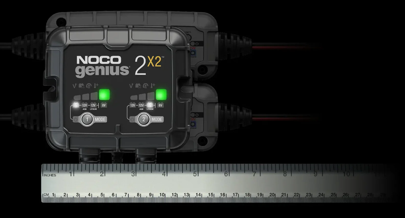 Noco GENIUS2X2 6V/12V 2-Bank 4A Smart Battery Charger - Image 3
