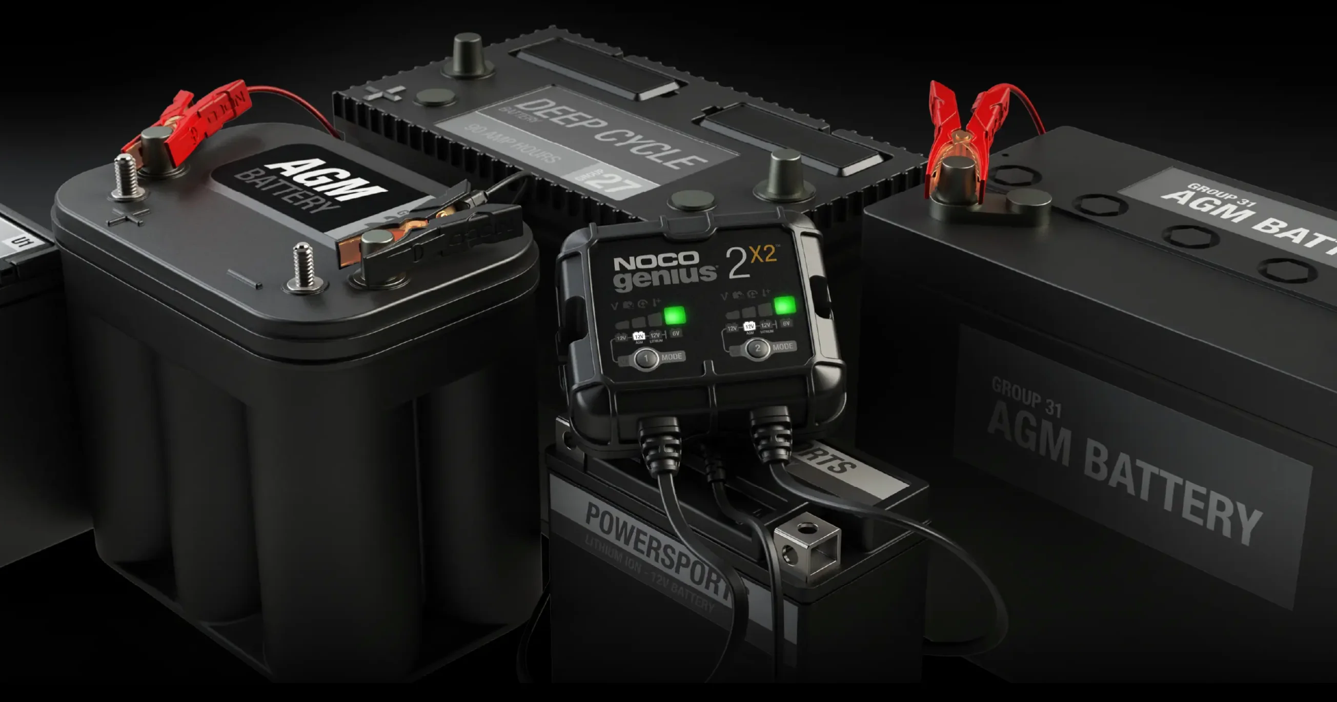 Noco GENIUS2X2 6V/12V 2-Bank 4A Smart Battery Charger - Image 5