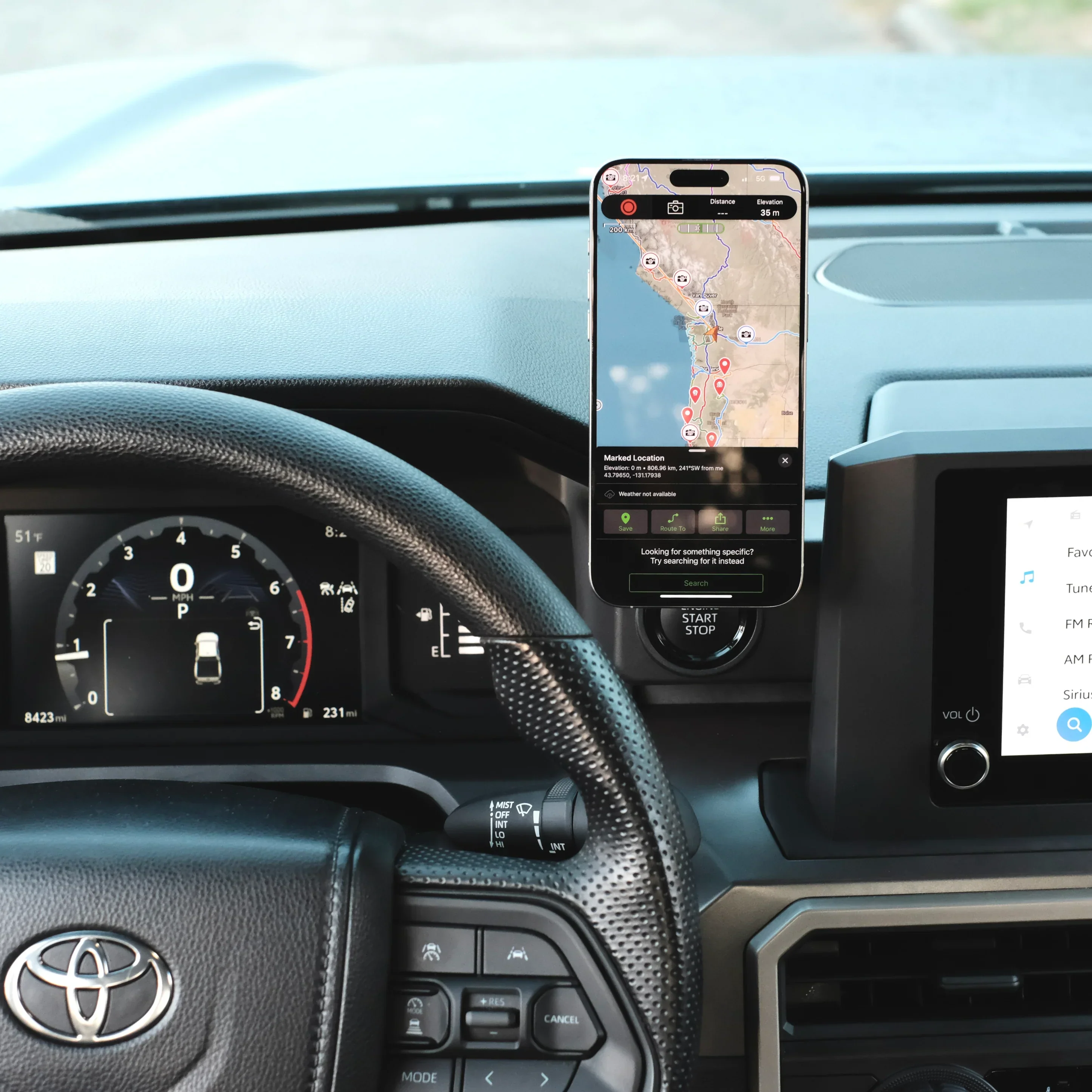 Offroam MagSafe Compatible Phone Mount For 4Runner (2025-Current) - Image 7