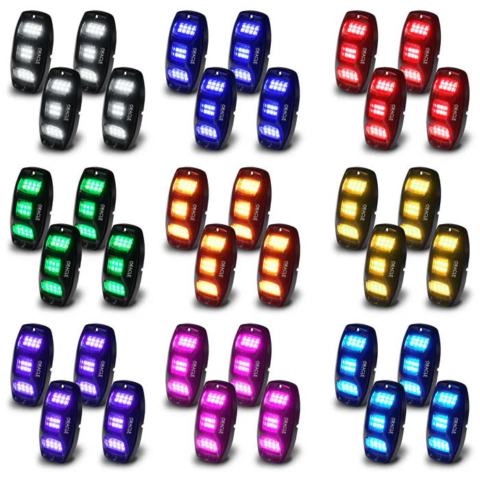 Oracle Lighting Colorshift RGB+W Underbody Wheel Well Rock Light Kit - Image 3
