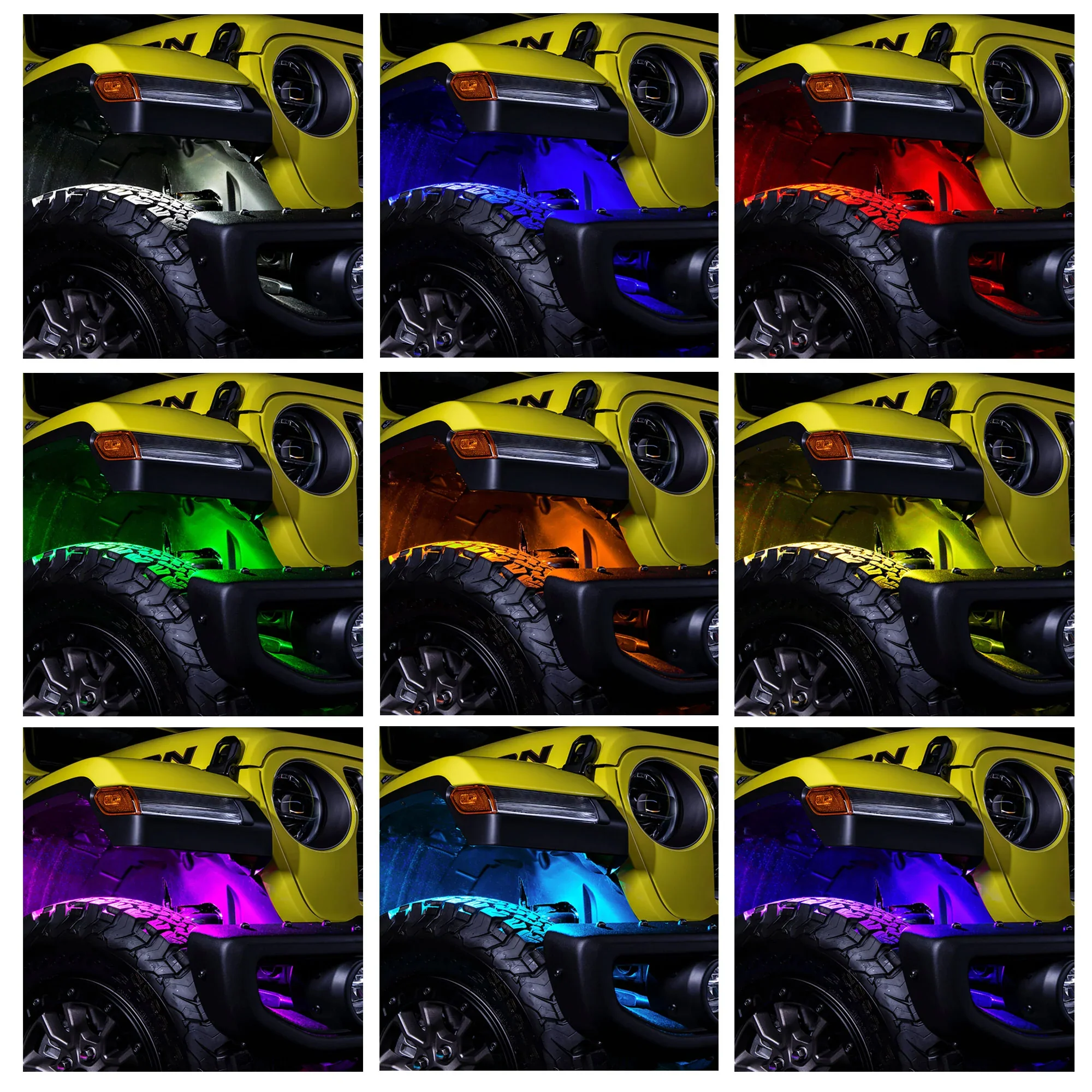 Oracle Lighting Colorshift RGB+W Underbody Wheel Well Rock Light Kit - Image 8