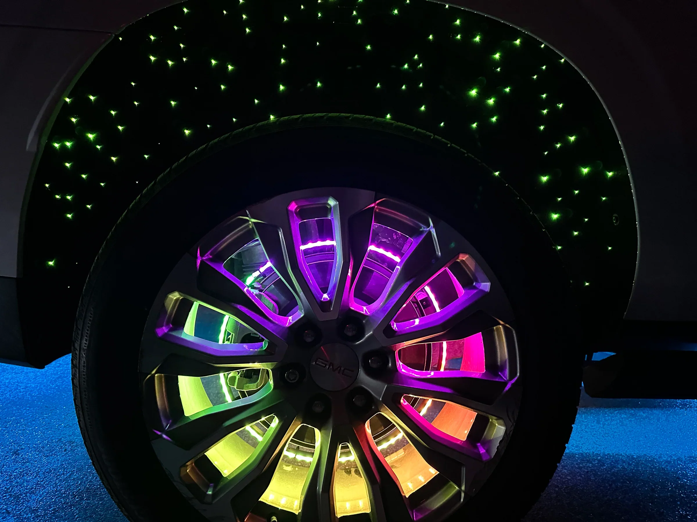Oracle Lighting Fiber Optic Wheel Liner Colorshift RGB+W Kit - 40W Led/ 600 Fibers - Image 10