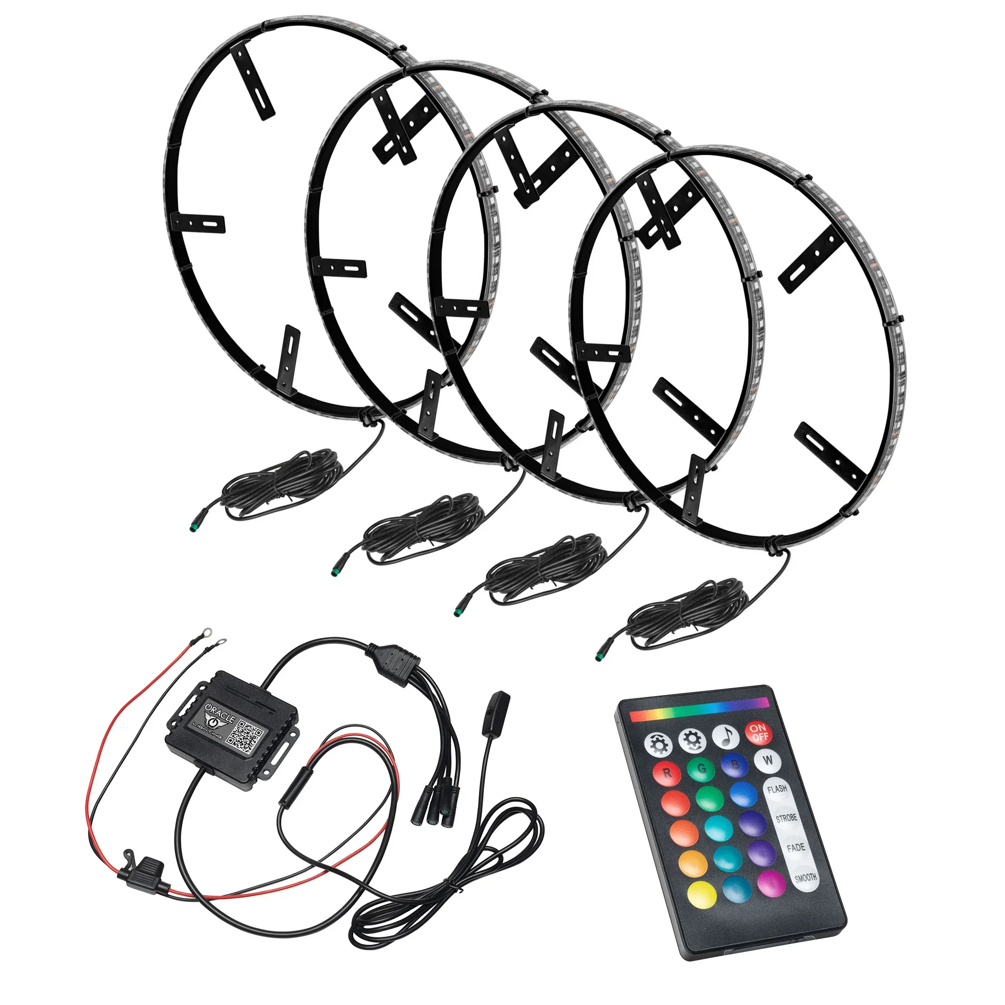 Oracle Lighting LED Illuminated Wheel Rings - Colorshift RGB+W - Image 2