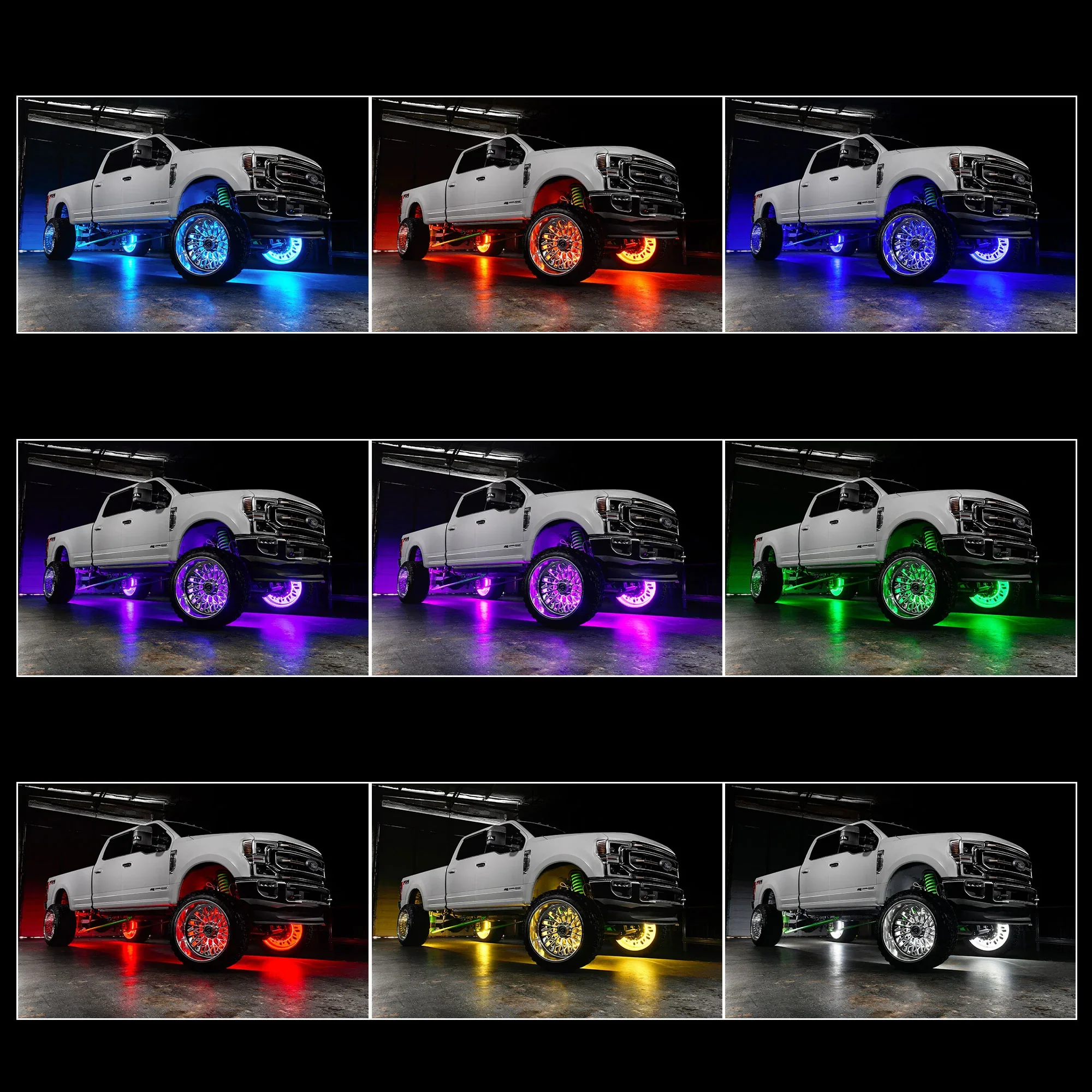 Oracle Lighting LED Illuminated Wheel Rings - Colorshift RGB+W - Image 5