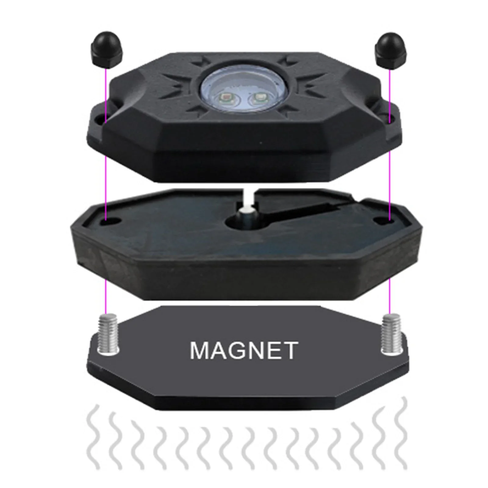 Oracle Lighting Magnet Adapter Kit For Oracle Lighting Led Rock Light (Single) - Image 5