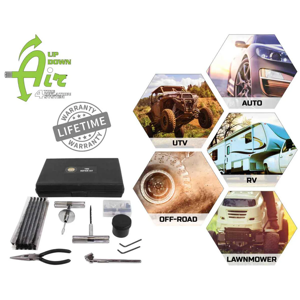 Overland Vehicle Systems 53 Piece Tire Plug Repair Kit - Image 6