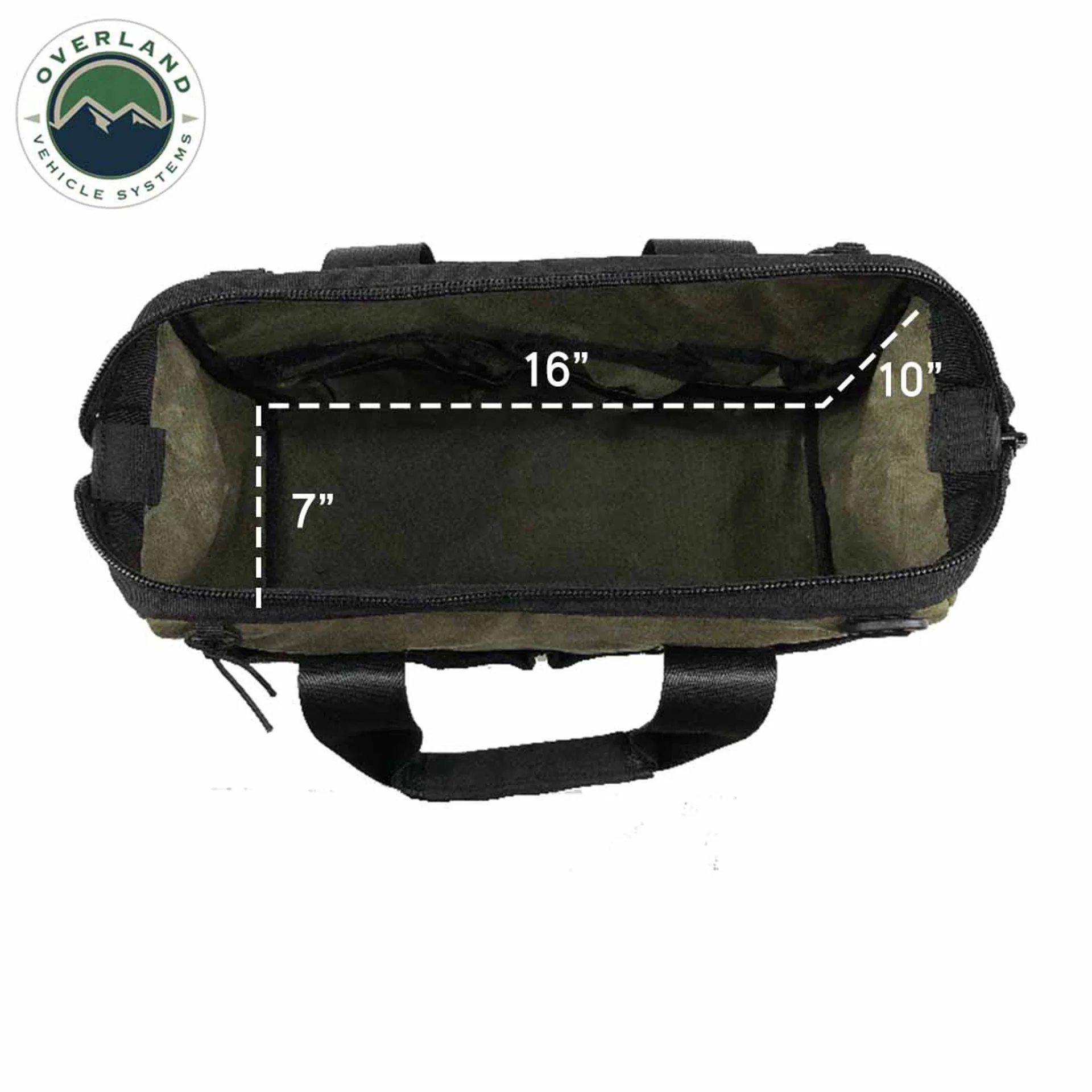 Overland Vehicle Systems All Purpose Tool Storage Bag #16 Waxed Canvas - Image 2