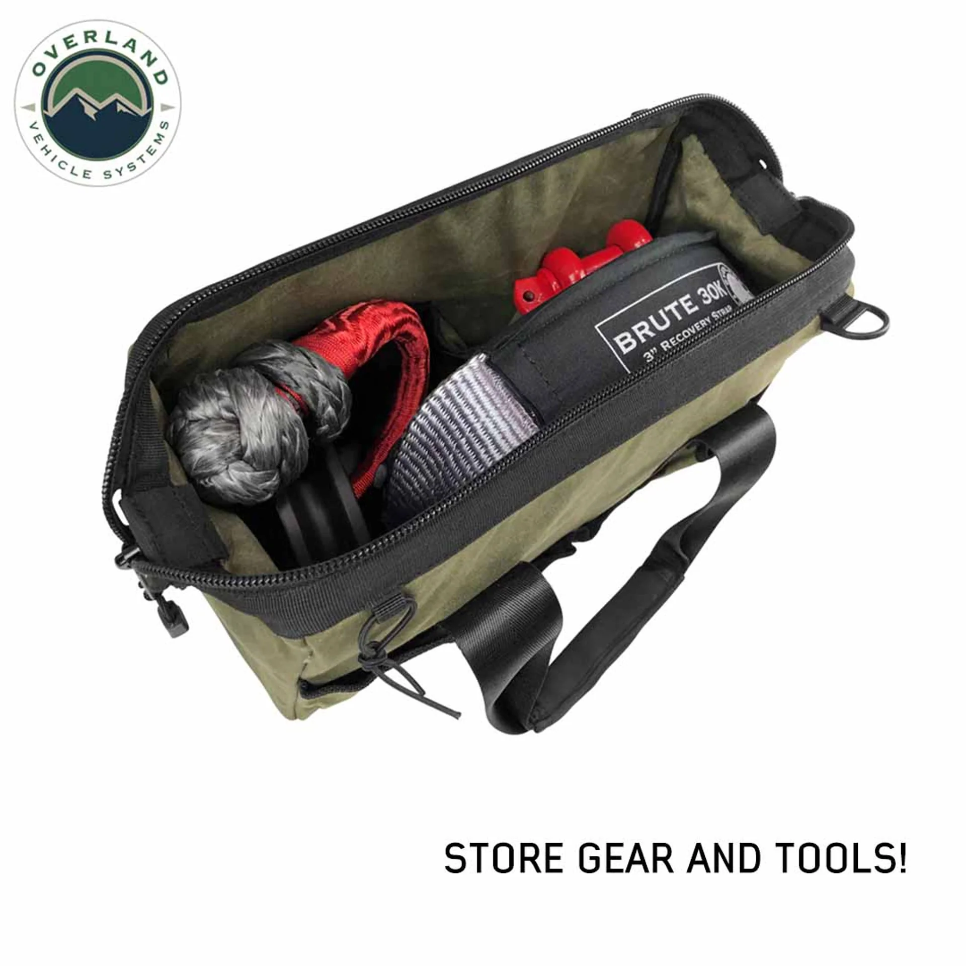Overland Vehicle Systems All Purpose Tool Storage Bag #16 Waxed Canvas - Image 3