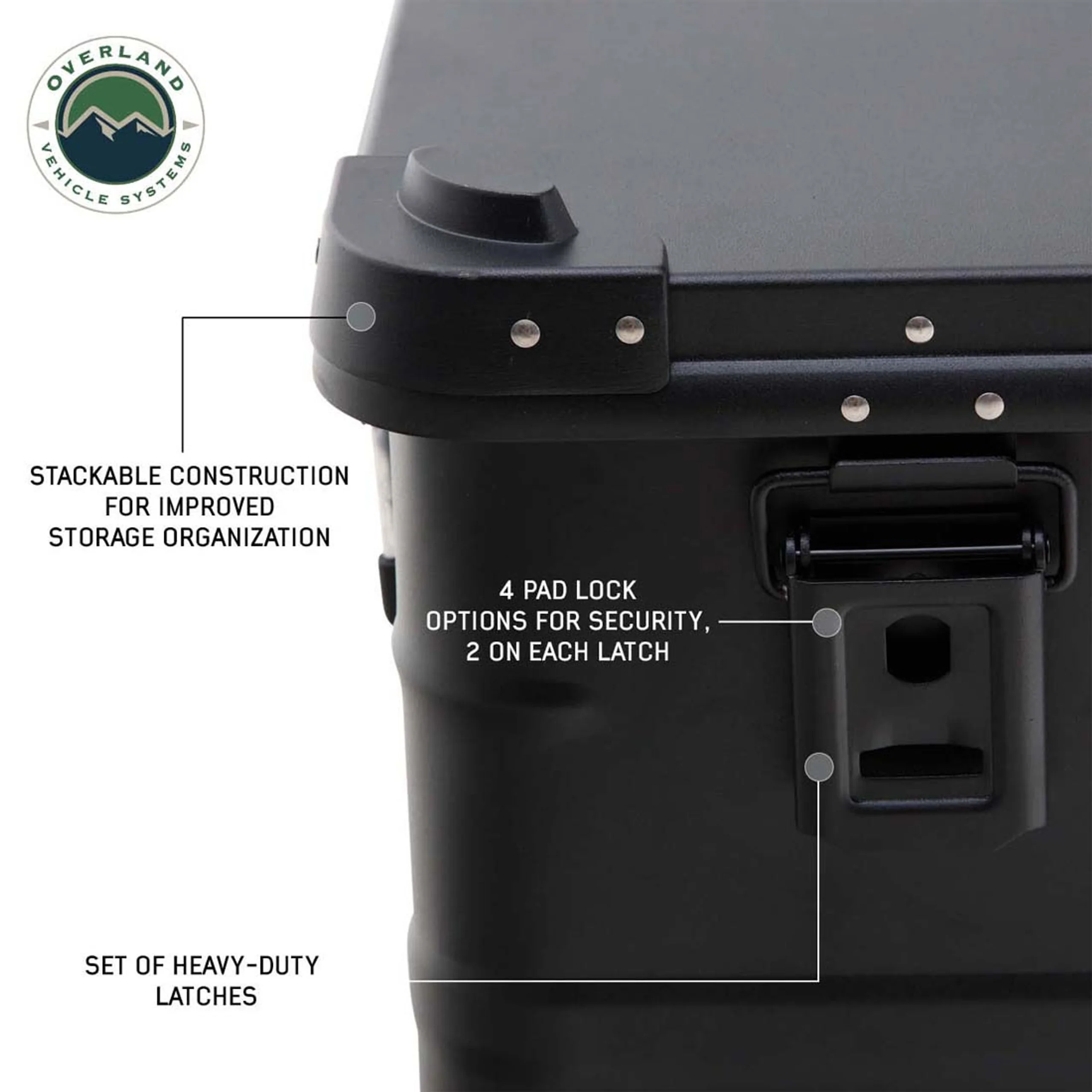 Overland Vehicle Systems Aluminum Box Storage 53 QT - Image 4