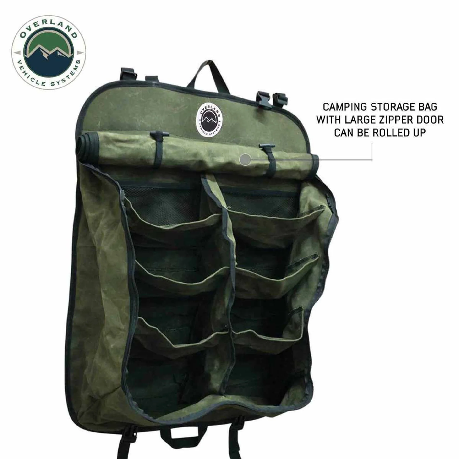 Overland Vehicle Systems Camping Gear Storage Bag #16 Waxed Canvas - Image 3