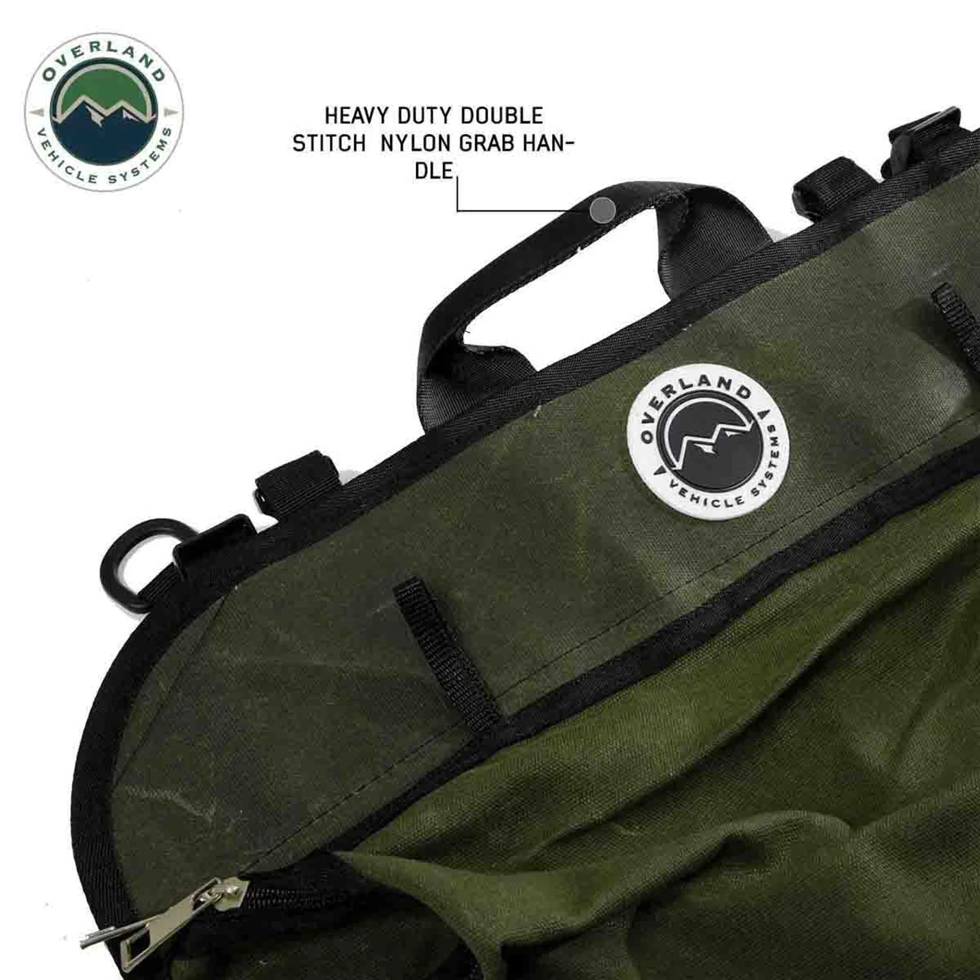 Overland Vehicle Systems Camping Gear Storage Bag #16 Waxed Canvas - Image 4